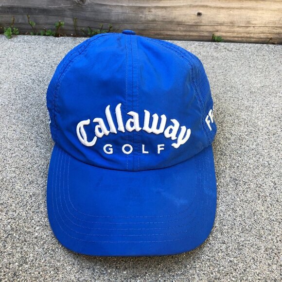 NEW ERA x CALLAWAY GOLF Tour FT-5 Hat Men's Blue Adjustable Moisture Wicking Cap - Picture 1 of 10